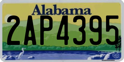 AL license plate 2AP4395