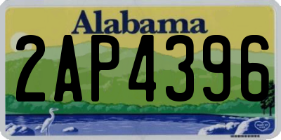 AL license plate 2AP4396