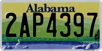 AL license plate 2AP4397