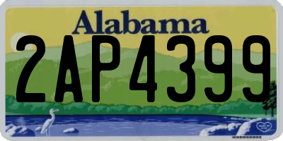 AL license plate 2AP4399