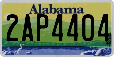 AL license plate 2AP4404
