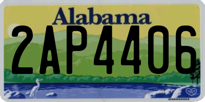 AL license plate 2AP4406