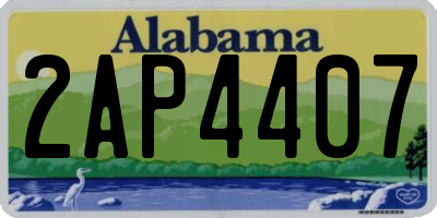 AL license plate 2AP4407