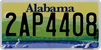 AL license plate 2AP4408