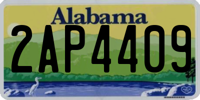 AL license plate 2AP4409