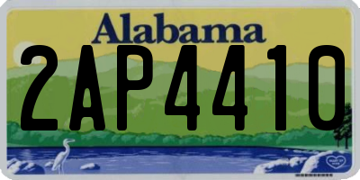 AL license plate 2AP4410