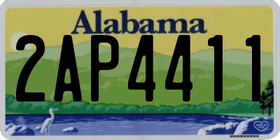 AL license plate 2AP4411