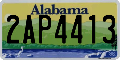 AL license plate 2AP4413