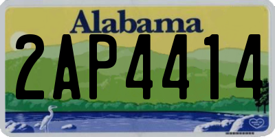 AL license plate 2AP4414