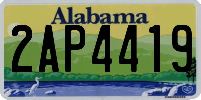 AL license plate 2AP4419
