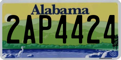 AL license plate 2AP4424