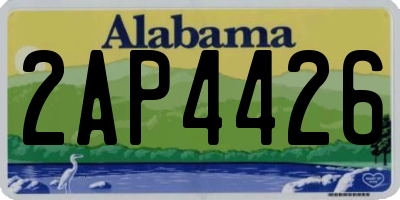 AL license plate 2AP4426