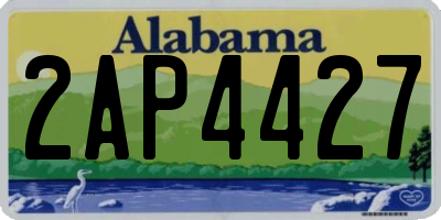 AL license plate 2AP4427