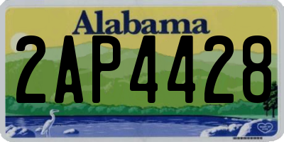 AL license plate 2AP4428