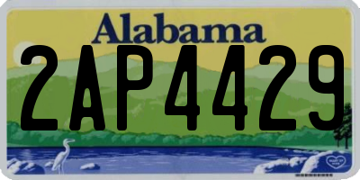 AL license plate 2AP4429