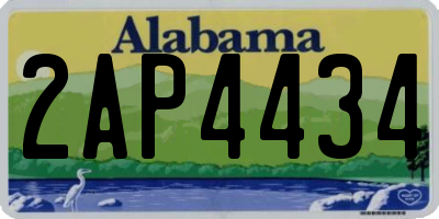 AL license plate 2AP4434