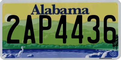 AL license plate 2AP4436