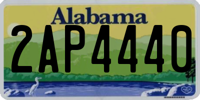AL license plate 2AP4440
