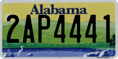 AL license plate 2AP4441