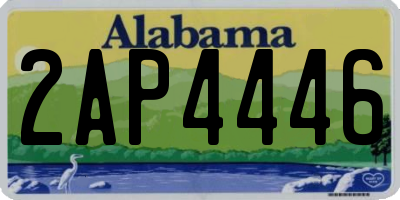 AL license plate 2AP4446