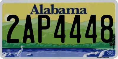 AL license plate 2AP4448
