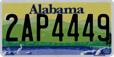 AL license plate 2AP4449