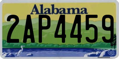 AL license plate 2AP4459