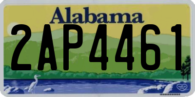 AL license plate 2AP4461