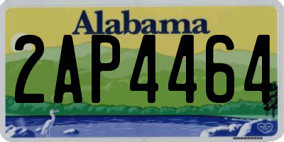 AL license plate 2AP4464