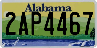 AL license plate 2AP4467