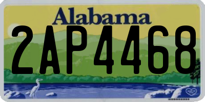 AL license plate 2AP4468