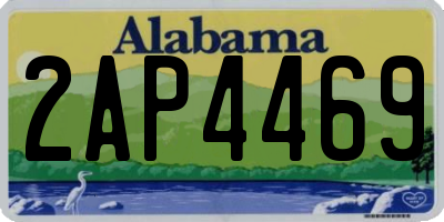 AL license plate 2AP4469