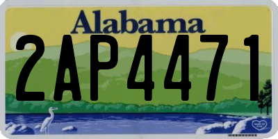 AL license plate 2AP4471
