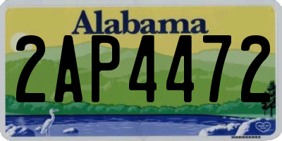 AL license plate 2AP4472