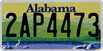 AL license plate 2AP4473