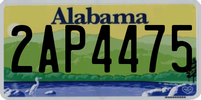 AL license plate 2AP4475