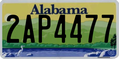 AL license plate 2AP4477