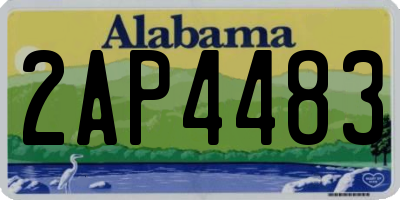 AL license plate 2AP4483