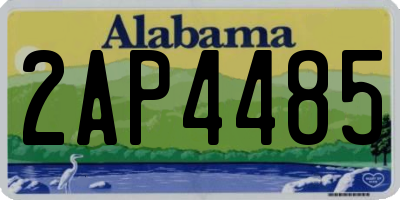 AL license plate 2AP4485