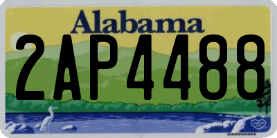 AL license plate 2AP4488