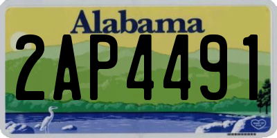 AL license plate 2AP4491