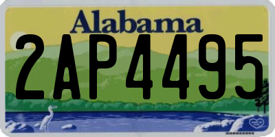 AL license plate 2AP4495
