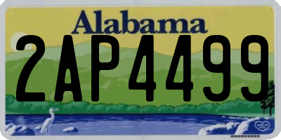 AL license plate 2AP4499