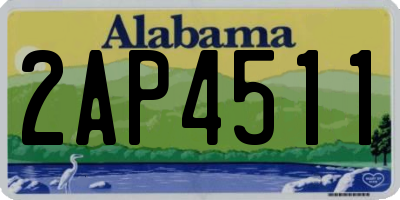 AL license plate 2AP4511