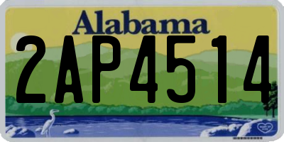 AL license plate 2AP4514