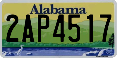 AL license plate 2AP4517
