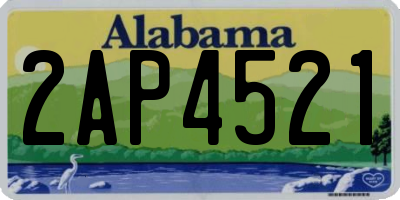 AL license plate 2AP4521