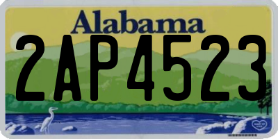 AL license plate 2AP4523