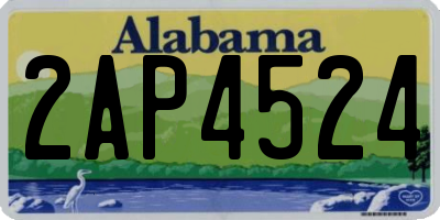 AL license plate 2AP4524