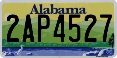 AL license plate 2AP4527